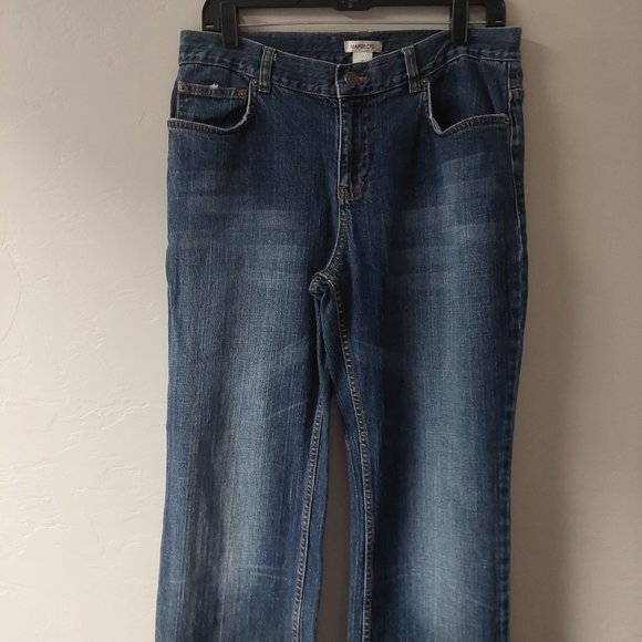 Harold's Blue Denim Jeans Embellished Back Pockets Flare Bootcut Size‎ 12 Womens - Picture 1 of 14